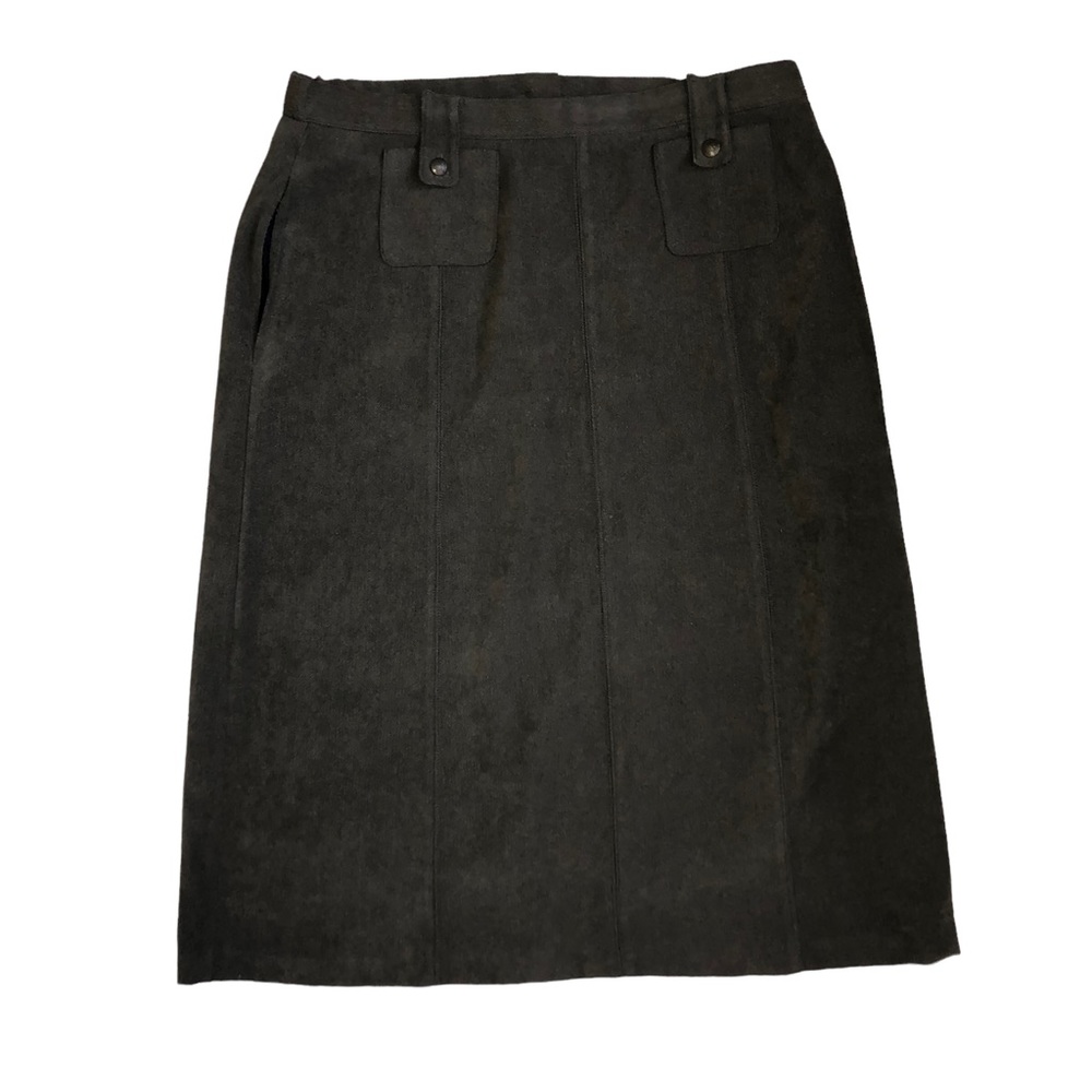 Vintage Taylor 18 size - long tweed green grey skirt